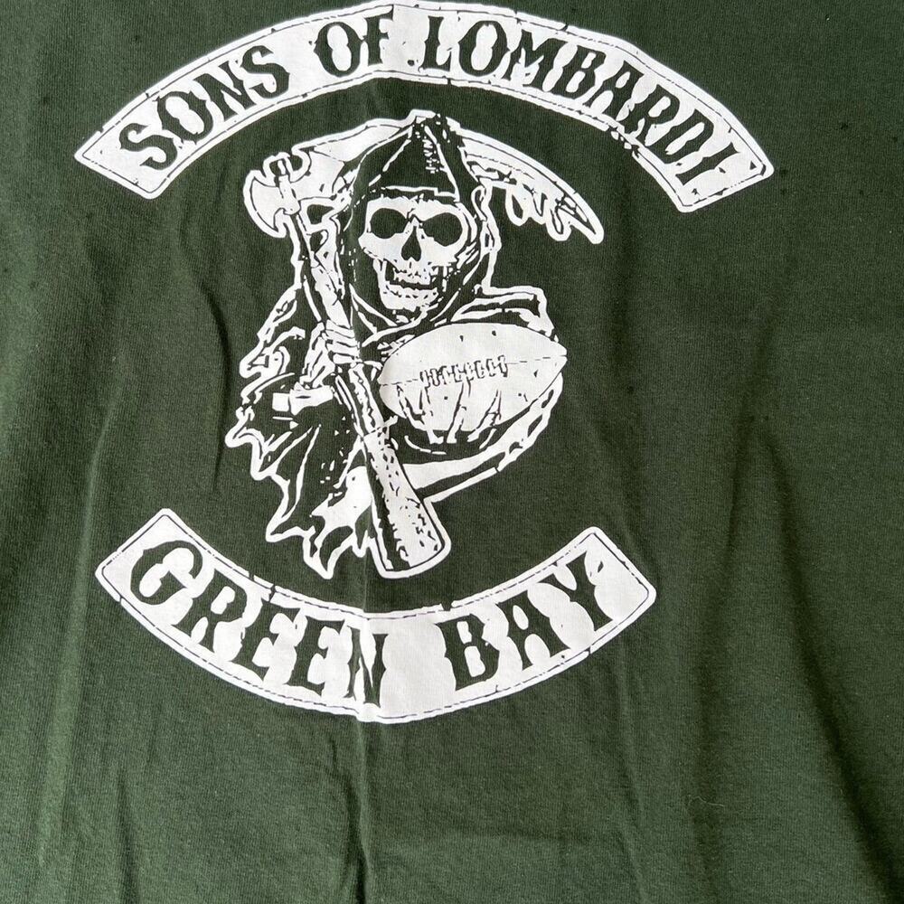Green Bay Sons of Lombardi men's size L T-shirt, short sleeve